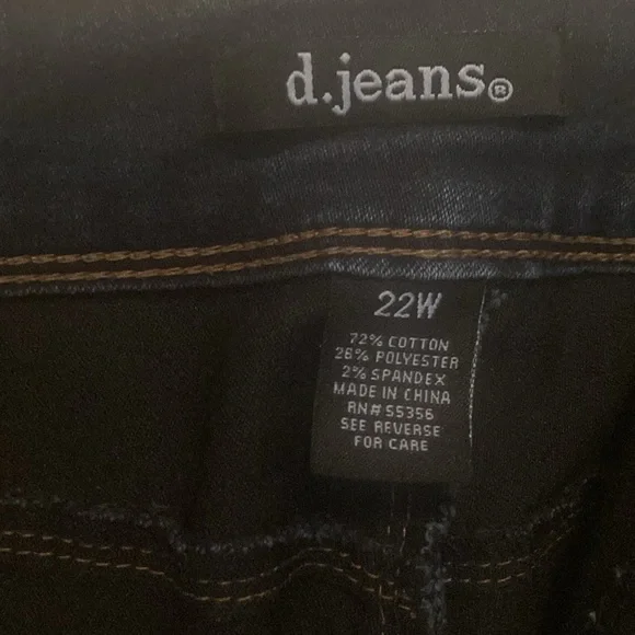 D Jeans women’s size 22 wide jeans - Picture 3 of 6
